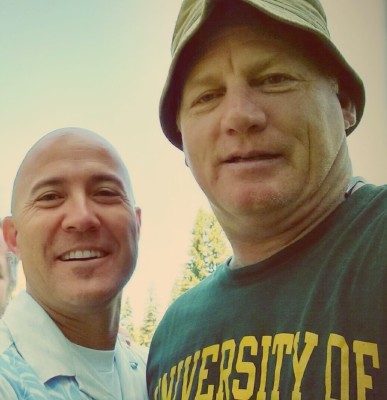 James Kircher and John Mahoney in 2014 -- golfing trip.